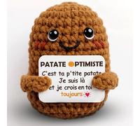 Sparkle x Lab Positive Potato | Patata - Positive Optimiste | Regalo Motivación Original y Divertido | Idea de regalo de cumpleaños para mujer, hombre, pareja, colega | Decoración para el hogar