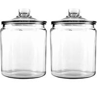 Sparkledot Tarros de cristal sellados gruesos con tapa con tapa con una capacidad de 2 unidades de 2,0 litros. Mantén tus productos frescos