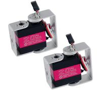 Sparkleiot RDS3218 - Servo digital de 20 kg con soporte en U, ángulo ajustable, resistente al agua IP66 para robot teledirigido (270 grados), 2 unidades
