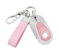 SparkleJoy Funda Llave de Coche con Llavero de Cuero, Carcasa Llave Compatible con Mercedes Benz C/E/G/S Klasse W223 W206 S300 S350 S400 S450 S350L S400L S450L S500L，Cubierta Llaves Coche