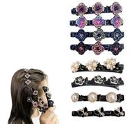 Sparkling Crystal Stone Braided Hair Clips, Braided Hair Clips for Women, Crystal Stone Braided Hair Clips, Stone Braided Hair Clips (8pcs-A+C)