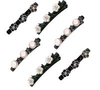 Sparkling Crystal Stone Braided Hair Clips, Braided Hair Clips For Women With 3 Small Clips, Beneath Rhinestones Braided Hair Clips, Beneathk Rhinestones Braided Hair Clips (Petals)