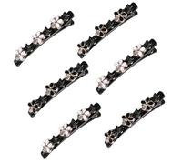 Sparkling Crystal Stone Braided Hair Clips, Braided Hair Clips For Women With 3 Small Clips, Beneath Rhinestones Braided Hair Clips, Beneathk Rhinestones Braided Hair Clips (Five-Leaf Clover)
