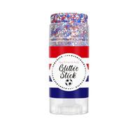 Sparkling Face Paint - Stars Stripes National Pride Chunky Glitter Balm, Fourth July USA Flag Carnival Maquillage Applique | Valentines Day Evening Clubbing Glow, Wearable Salve Highlighting Wand