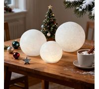 Sparkling LED Christmas Globes, Lighted Snow Globe Lantern, Glitter Xmas Tree Snowglobe Lights, Light up Decorations Indoor, Fire Place Tabletop Decor for Home(S+L)