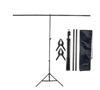 SparklWLeaf Fondo de fotografía Kit de Soporte Fondo en Forma T con Tela, Video, Croma, Marco Pantalla Verde for Accesorios Estudio fotográfico(1.5x2M Bracket)