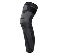 SparklWLeaf Manga de Compresión de Pierna Completa Manga de compresión pierna completa for hombre y mujer, con correa, manga larga for correr, baloncesto, fútbol, ciclismo, 1/2 Uds(Black-1Pcs,L)