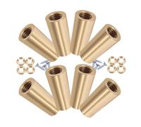 SparklWLeaf Patas para Tabla de Cortar de latón 8 Uds. Pies de latón for Muebles: Base cónica for Tabla Cortar, Bandeja exhibición, Elevador, Patas for joyero Madera, Almohadillas Montaje pulidas