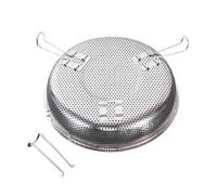 SparklWLeaf Rejilla de Vapor de Malla Fina, Cesta de Drenaje for Lavar arroz, colador for Lavar Frutas con Soporte Desmontable, vaporera de Verduras de Acero Inoxidable para cocinar(19.2cm)