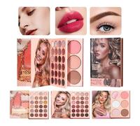 Sparkly Eyeshadow Palette Book - Matte Makeup Book,Multi-Functional Long-Lasting Cosmetic Eyeshadow Palette with Pearlescent and Matte Finishes | For Women, Lady, Mother | Festival, Party, Dating,