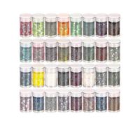 Sparkly Fine Glitter for Crafting, 32 Colors Of Nail Glitter Face Glitter Powder Rainbow Body Glitter Tattoo Glitter