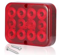 SPARKMOTO 1 x Piloto Antiniebla Remolque Homologada, Luces Antiniebla Posterior LED remolque Sumergible,Pilotos De Remolque Led Rojo 12V