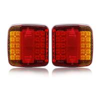 SPARKMOTO 2 x Pilotos de remolque led sumergibles 12V,luces traseras remolque led homologados,5 funciones, IP67, Homologación ECE EMC