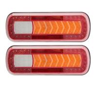 SPARKMOTO 2 x Pilotos Traseros LED Remolque Homologados Sumergibles 12/24V, Luces Traseras LED Para Camion Remolque Tractor Agrícola Caravanas