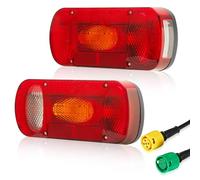 SPARKMOTO 2 x Pilotos Traseros Remolque Homologados 12V, Luces De Remolque Con Conector De Bayoneta 5 Pines,Luces Traseras Portabicicletas