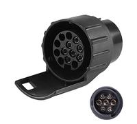 SPARKMOTO Adaptador Enchufe Remolque 7 Pines a 13 Pines, Adaptador de Remolque de 7 a 13 Pines,Convertidor Enchufe Remolque para portabicicletas Remolque Coche,conversor 7 a 13 Polos