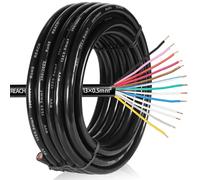 SPARKMOTO Cable de 13 Hilos para Remolque 5M,Cable de 13 núcleos Enchufe de Remolque,Cable Luces remolque13 Polos 12V 24V 413V 130V,Cable eléctrico para vehículo 13x0,5 mm²