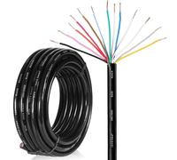 SPARKMOTO Cable de 13 Pines para Remolque 15M, Cable de 13núcleos Enchufe de Remolque,Cable Pilotos Remolque 13 Polos 12V 24V 413V 130V,Cable eléctrico 13 Polos para vehículo(13x0,5 mm²)