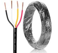 SPARKMOTO Cable de 4 Hilos para Remolque 5M,Cable de 4 núcleos Enchufe de Remolque,Cable Luces Remolque 4 Polos 12V 24V 48V 80V,Cable eléctrico para vehículo 4 x 0,75 mm²