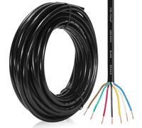 SPARKMOTO Cable de 7 Hilos para Remolque 5M, Cable de 7 núcleos Enchufe de Remolque,Cable Luces Remolque 7 Polos 12V 24V 48V 80V,Cable eléctrico para vehículo 7 x 0,75 mm²