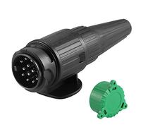 SPARKMOTO Enchufe de Remolque 13 Pines, 12V Impermeable Enchufe de Remolque 13 Pines Macho,Conector Enchufe de Remolque 13 Polos para caravanas,Coche,portabicicletas,con Tapa de Enchufe de Remolque