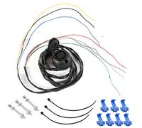 SPARKMOTO Enchufe de Remolque 13 Polos Hembra con Cable, Kit Enchufe Remolque 13 Pines con 2 m Cable precableado de 8 núcleos para remolques,Coche caravanas,Enchufe de Conexión de Remolques 13 Pines