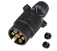 SPARKMOTO Enchufe de Remolque de 7 Pines, Enchufe de Remolque Macho de 7 Pines,Remolque 7 Pines