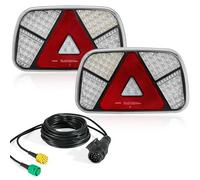 SPARKMOTO Kit Pilotos Traseros Remolque LED 13 Pines,12V Luces LED Remolque Con Cable 5 m y Enchufe 13 Pines & Conector Bayoneta 6 Pines,Luz Trasera Remolque Homologados
