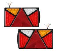 SPARKMOTO Pilotos Traseros Led Para Remolque Con Luz De Matrícula, Luces Sumergibles Para Camión Caravana, 12V 24V