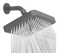 SparkPod Alcachofa de ducha fija, lluvia de alta presión, aspecto moderno de lujo, fácil instalación sin herramientas, repuesto ajustable perfecto para tus cabezales de ducha de baño (cuadrado de 15