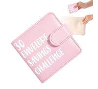 Sparordner - 30 wasserdichte PU-Umschläge mit Magnetverschluss - Sparchallenge-Buch Budgetplane | für Erwachsene Kinder Jugendliche Zuhause Büro Klassenzimmer Wohnheim Outdoor Geburtstagsparty