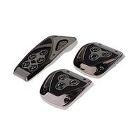 Sparrow Angel Pedal De Coche 1 Juego Antideslizante del Acelerador Freno de Embrague de ratón Cubre Pedales de Acero Inoxidable, Pedales reemplazo con Gomas - Universal