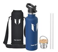 Sparrow Botella Agua Acero Inoxidable 1L - Botella Termica con Pajita
