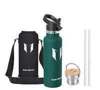 Sparrow Botella Agua Acero Inoxidable 620ml - Botella Termica con Pajita