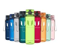 Super Sparrow Botella de Agua Deportiva - 1000ml - Sin BPA (Transparente- Limeade)