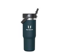 Sparrow Botella Termica 900ml Tumbler Vaso Termico con Pajita-Termo con Asa | Botella Agua Acero Inoxidable Taza Térmica Café, Antifugas sin BPA, Frío y Caliente, Lavavajillas, para Coche, Portavasos