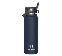 Sparrow SwivelSip Botella Termica - Botella Agua Acero Inoxidable Boca Ancha con Pajita - 1.2L - Sin BPA y Antifugas - para Deporte, Gimnasio, Oficina, Yoga, Ciclismo