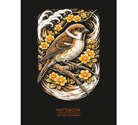 Sparrow Tattoo Notebook - Japanese Style Art Journal: Suzume Bird Design Inspired by Traditional Japanese Tattoo Art (Tattoo Symphony)