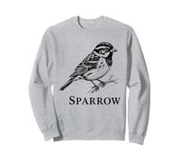 Sparrow Vintage Bird Common Songster Wildlife Study Notes Sudadera