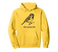 Sparrow Vintage Bird Common Songster Wildlife Study Notes Sudadera con Capucha