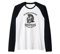 Spartacus El Gladiador Rebelde Casco Romano Camiseta Manga Raglan