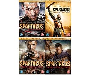 Spartacus: The Complete Season DVD Collection : Spartacus: Blood And Sand Season 1 / Spartacus: Gods of the Arena / Spartacus - Vengeance / Spartacus:War of the Damned Extras by Liam McIntyre