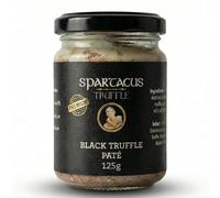 Spartacus Truffle Paté de hígado de oca trufado con trufa negra 125 g - Paté de foie gras y crema gourmet - con un alto porcentaje de trufa negra auténtica - Delicia gourmet e idea de regalo
