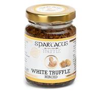 Spartacus White Truffle 3.17 oz - Trufa Blanca Picada Conservada en Aceite de Oliva Virgen Extra - Condimento Gourmet para Pizza, Pasta, Ensaladas y Patatas - Ideal para Delicias Festivas