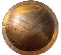 Spartan Shield - Escudo espartano medieval King Leonidas 300 escudos de película Warrior Armor LARP de 18 pulgadas