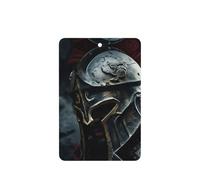 Spartan Warrior - 10 tarjetas de ambientador con impresión de casco de guerrero para coche, hojas aromáticas para uso en coche
