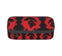 Spartan Warrior - Estuche para lápices de gran capacidad, con cremallera, para niños, niñas, estudiantes, escuela, Black, Talla única, Maleta