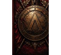 Spartan Warrior Notebook: Ancient Greek Shield Journal for Men - 6x9 Inch 110 Lined Pages for Notes, Goal Setting and Daily Writing