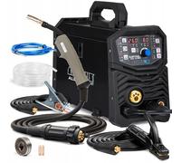 Spartus EasyMIG 210S - Soldador Inverter MIG/MAG de 200A - Máquina de Soldar con Gas y Alambre Relleno, TIG y MMA - Sinergia e Inductancia - Tecnología IGBT
