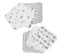 Spasilk Soft Terry manopla, 10 unidades gris Grey Celestial